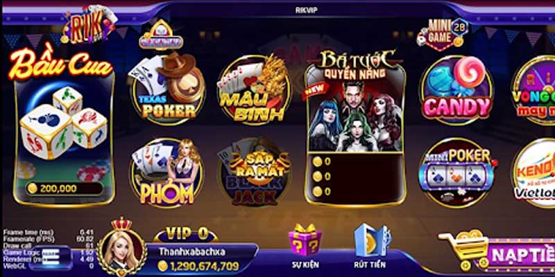 cổng game uy tín Rikvip